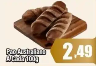 Rede Plus Supermercados Pao Australiano A Cada 100g oferta