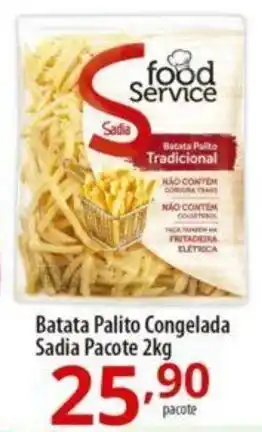 Akki Atacadista Batata Palito Congelada Sadia Pacote 2kg oferta