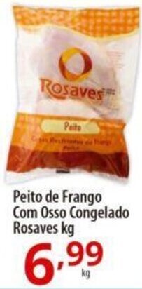 Peito de Frango Com Osso Congelado Rosaves kg