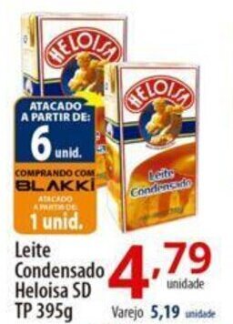 Akki Atacadista Leite Condensado Heloisa SD Tp 395g oferta