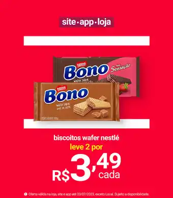 Lojas Americanas biscoitos wafer nestlé leve 2 por oferta