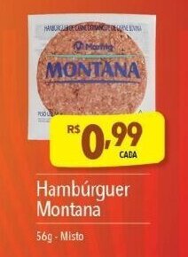 Supermercados Condor Hambúrguer Montana 56g - Misto oferta