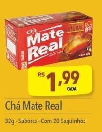 Supermercados Condor Chá Mate Real 32g-Sabores - Com 20 Saquinhos oferta