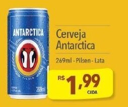Supermercados Condor Cerveja Antarctica 269ml-Pilsen-Lata oferta