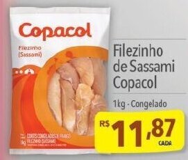 Supermercados Condor Filezinho de Sassami Copacol 1kg -Congelado oferta