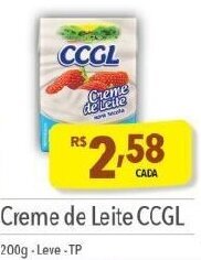 Supermercados Condor Creme de Leite CCGL 200g - Leve-TP oferta