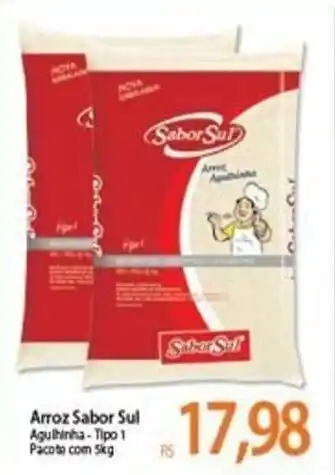 Atacadão Arroz Sabor Sul tipo 1 5kg oferta