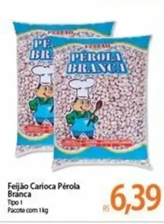 Feijao Carioca Perola Branca 1kg