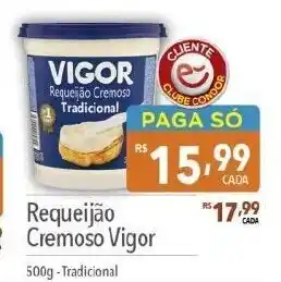 Supermercados Condor Requeijão Cremoso Vigor 500g -Tradicional oferta