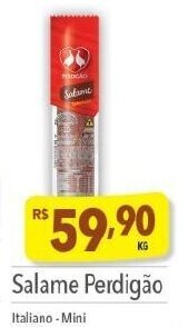 Supermercados Condor Salame Perdigão oferta