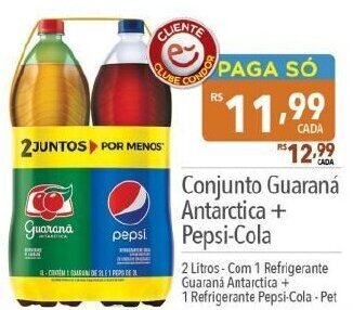 Supermercados Condor Conjunto Guaraná Antarctica + Pepsi-Cola oferta