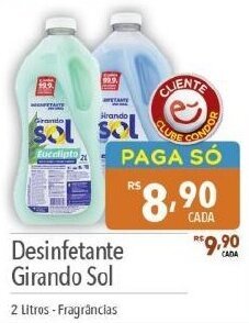 Supermercados Condor Desinfetante Girando Sol 2 Litros - Fragrâncias oferta