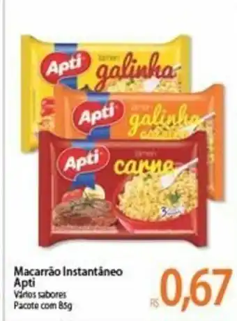 Atacadão Macarrao Instantaneo Apti Sabores 85g oferta