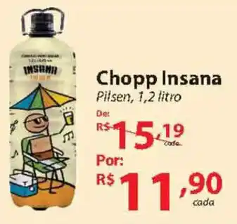 Chopp Insana Pilsen, 1,2 litro