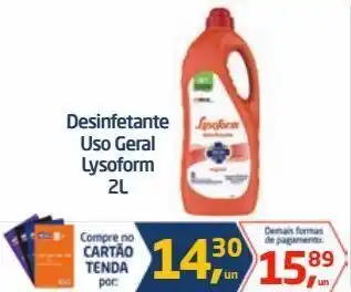 Tenda Atacado Desinfetante uso geral lysoform 2l oferta