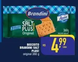 Mercantil Rodrigues Biscoitos brandini salt plus 360g oferta