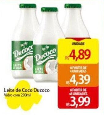 Atacadão Leite de Coco Ducoco Vidro com 200ml oferta