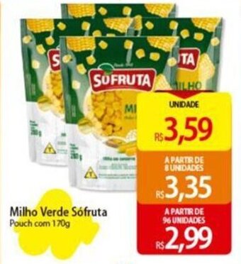 Milho Verde Sófruta Pouch com 170g