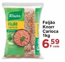 Rossi Supermercado Feijão Knorr Carioca 1kg oferta