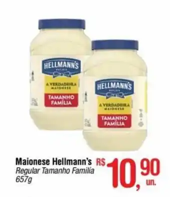 Fort Atacadista Maionese Hellmann's Regular Tamanho Familia 657g oferta