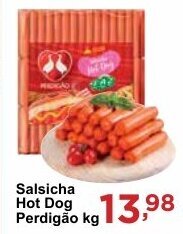 Rossi Supermercado Salsicha Hot Dog Perdigão kg oferta