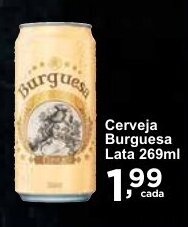 Rossi Supermercado Cerveja Burguesa Lata 269ml oferta