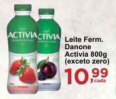 Rossi Supermercado Leite Ferm. Danone Activia 800g oferta