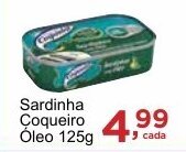Rossi Supermercado Sardinha Coqueiro Óleo 125g oferta