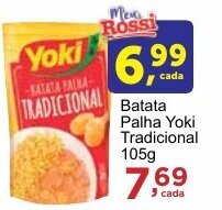 Rossi Supermercado Batata Palha Yoki Tradicional 105g oferta