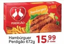 Rossi Supermercado Hambúrguer Perdigão 672g oferta