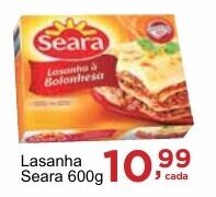 Rossi Supermercado Lasanha Seara 600g oferta