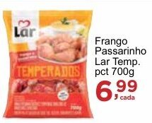 Rossi Supermercado Frango Passarinho Lar Temp. pct 700g oferta