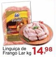 Rossi Supermercado Linguiça de Frango Lar kg oferta