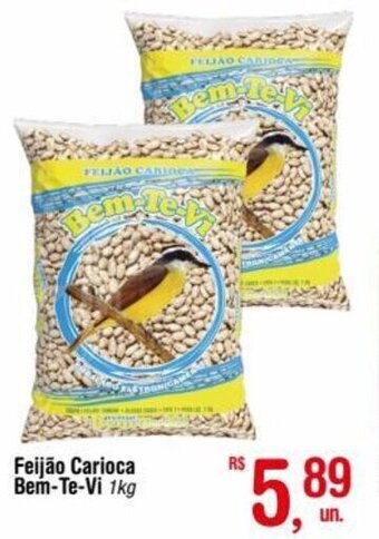 Fort Atacadista Feijão Carioca Bem-Te-Vi 1kg oferta