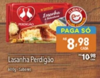 Supermercados Condor Lasanha Perdigão 600g -Sabores oferta
