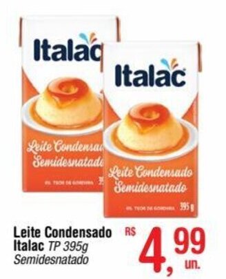 Fort Atacadista Leite Condensado Italac TP 395g Semidesnatado oferta