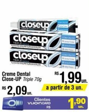 Fort Atacadista Creme Dental Close-UP Triple 70g oferta