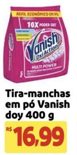 Extra Supermercado Tira-manchas em pó Vanish doy 400 g oferta