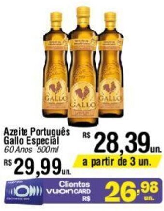 Fort Atacadista Azeite Português Gallo Especial 60 Anos 500ml oferta