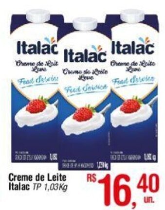 Fort Atacadista Creme de Leite Italac tp 1.03kg oferta