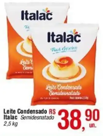 Fort Atacadista Leite Condensado Italac Semidesnatado 2,5 kg oferta