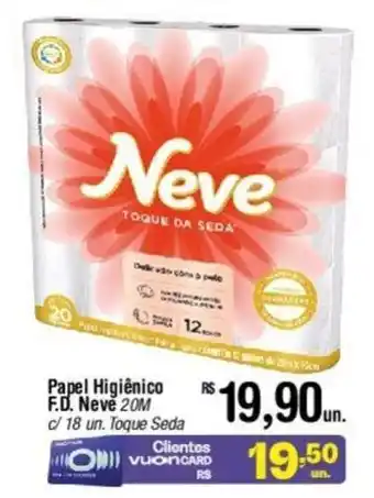 Fort Atacadista Papel Higiênico F.D. Nevě 20M c/18 un. Toque Seda oferta