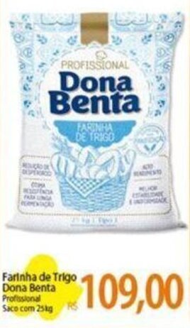 Atacadão Farinha de Trigo Dona Benta Profissional Saco com 25kg oferta