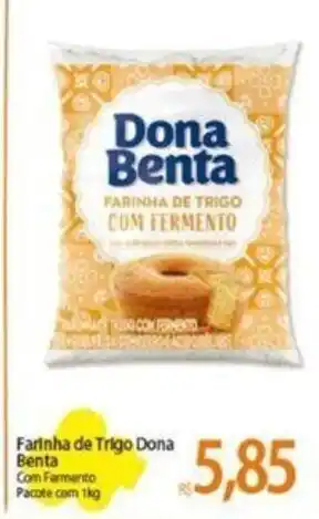 Atacadão Farinha de Trigo Dona Benta Com Fermento Pacote com 1kg oferta