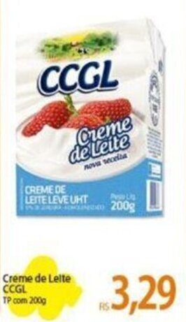 Creme de Leite CCGL TP com 200g