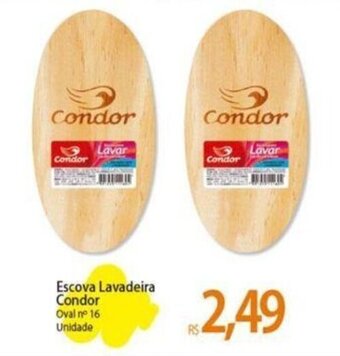 Atacadão Escova Lavadeira Condor Oval nº 16 Unidade oferta