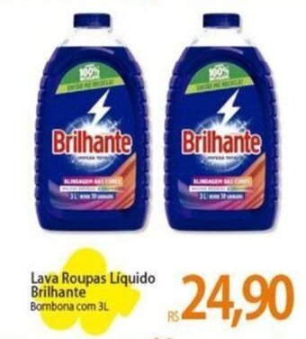 Atacadão Lava Roupas Líquido Brilhante Bombona com 3L oferta