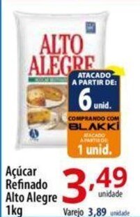 Açúcar Refinado Alto Alegre 1kg