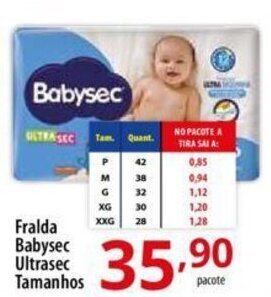 Akki Atacadista Fralda Babysec Ultrasec Tamanhos oferta