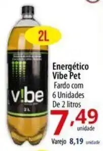 Energético Vibe Pet Fardo com 6 unidades de 2 litros